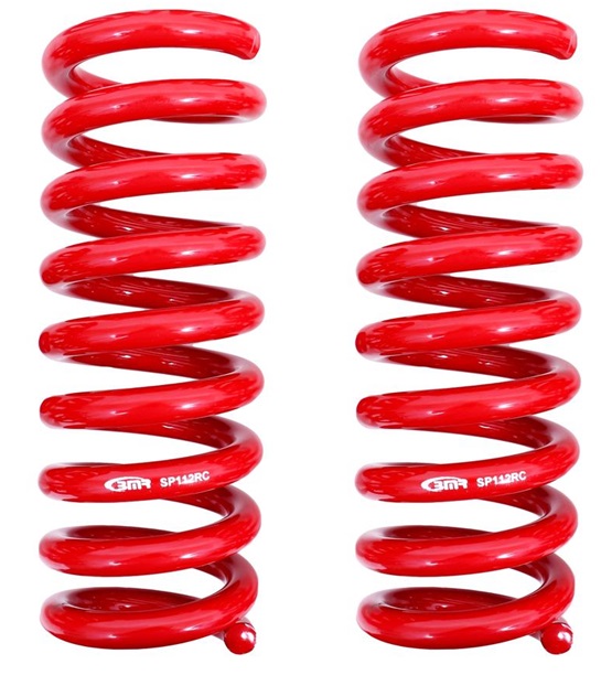 BMR Red Rear Lowering Springs 08-23 Dodge Challenger RWD - Click Image to Close